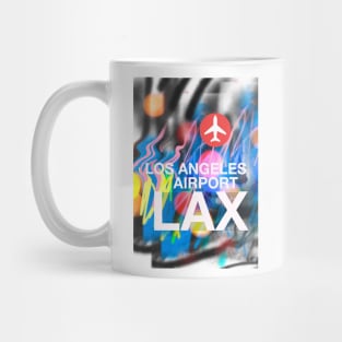 Airport code LAX Los Angeles Graffiti Mug